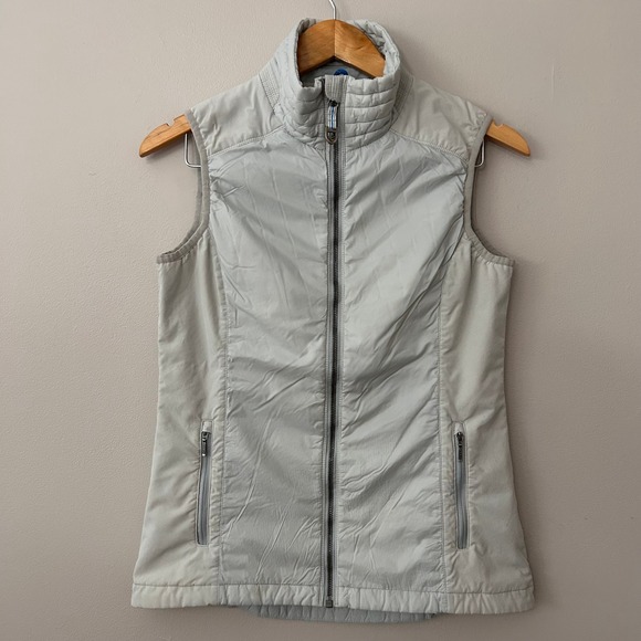 Kuhl Jackets & Blazers - KUHL Outdoor Women's Small Gray Lightweight Quilted‎ Puffer Vest Zip Up Pockets